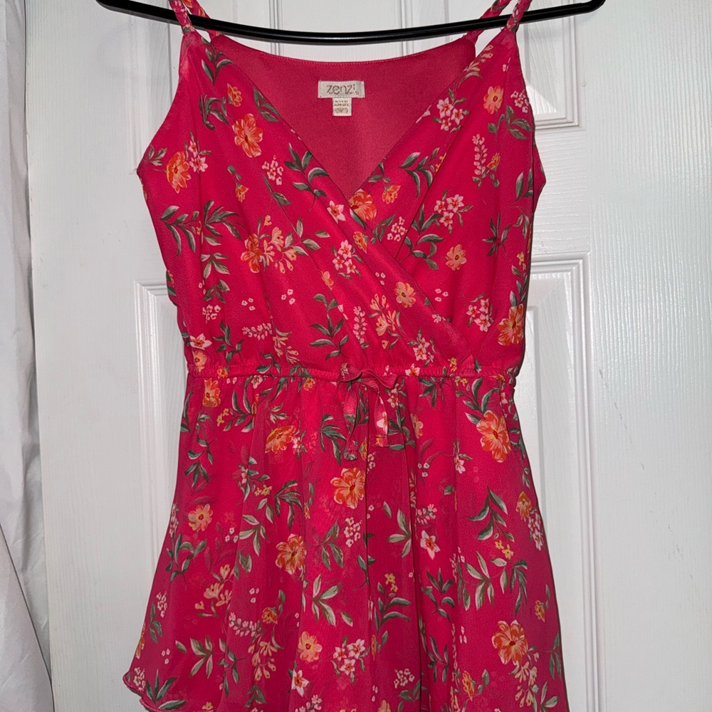 Zhenzi Vibrant Pink Romper
